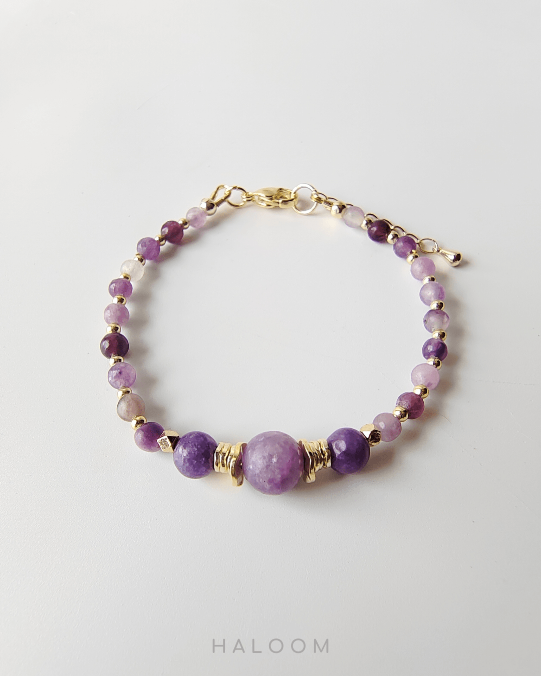 Lepidolite anxiety bracelet