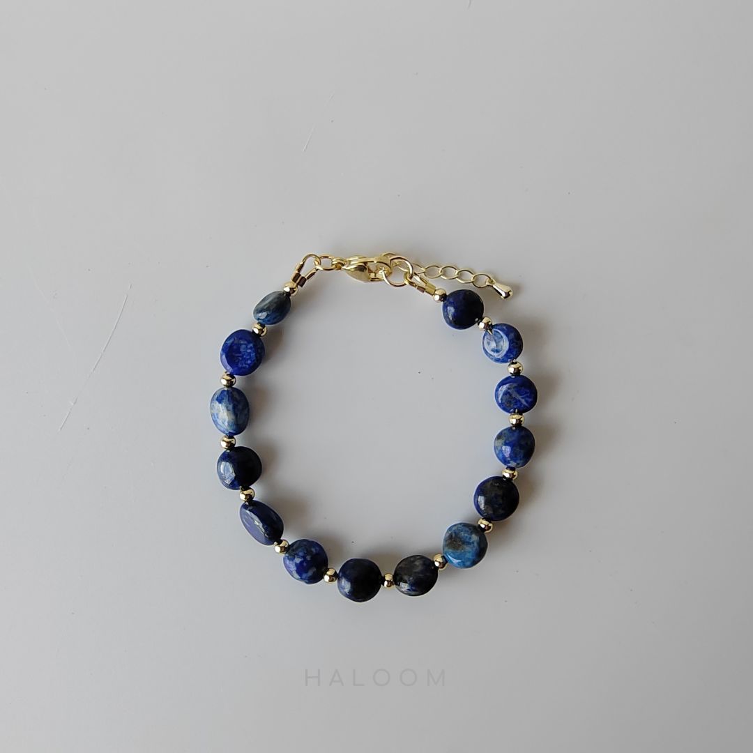Wisdom & Expression lapis lazuli bracelet (~8mm)