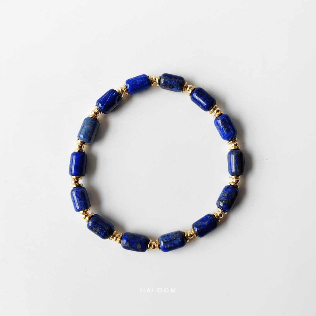 Wisdom and focus lapis lazuli bracelet