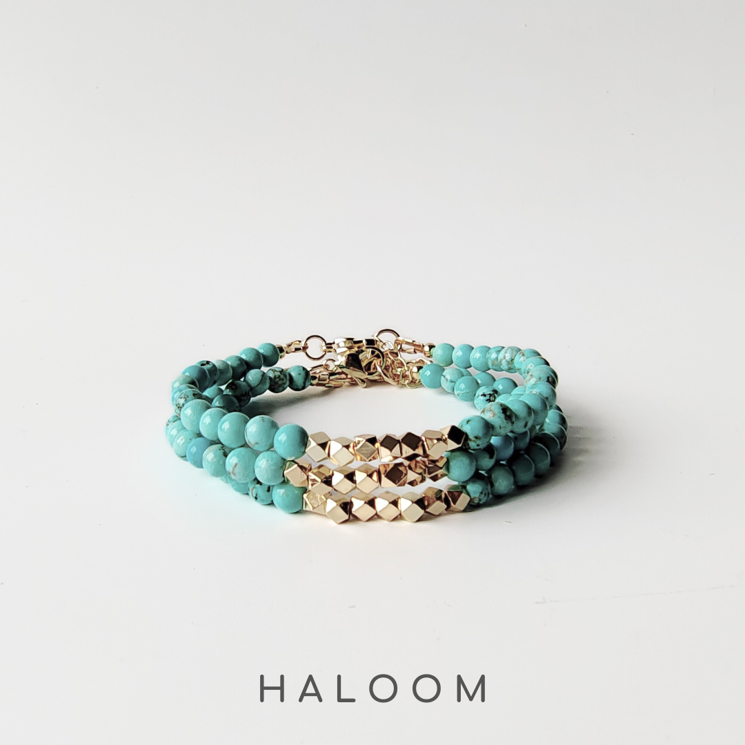 Gelang turquoise 4mm