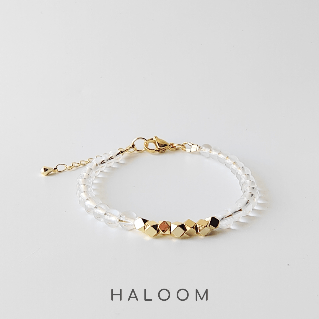 Clear quartz bracelet (4mm)