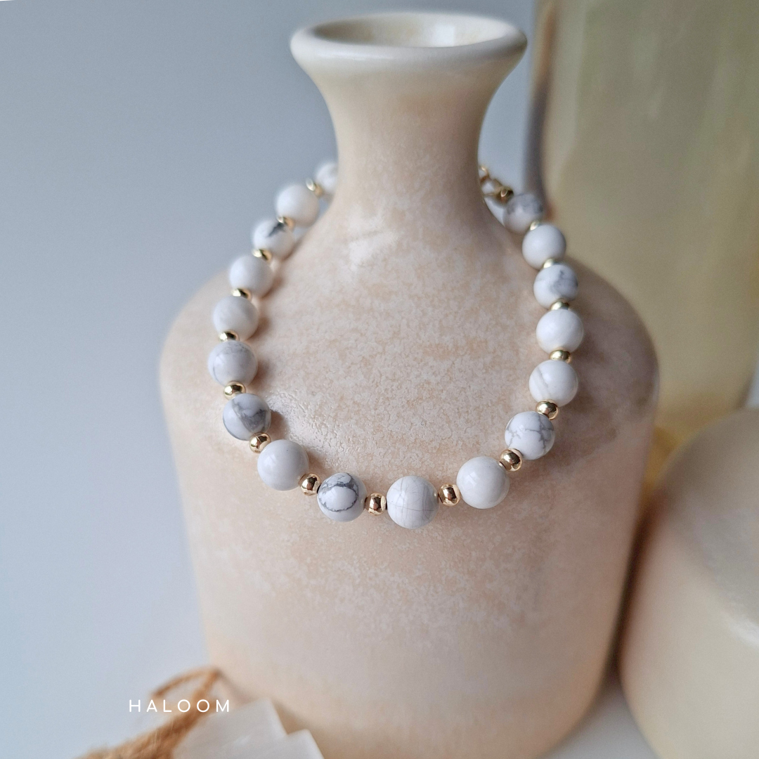 Howlite Bracelet for Calm, Patience & Better Sleep