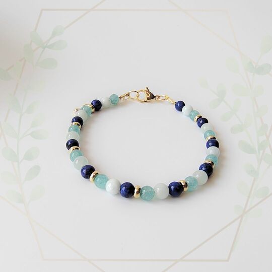 Speak Bravely healing gemstone bracelet 4mm