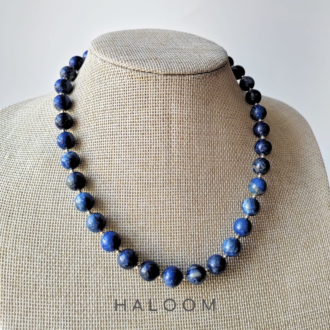Kalung Lapis Lazuli (10mm)