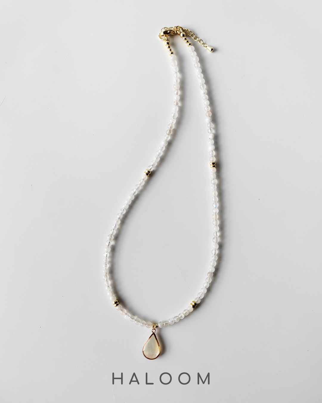 Moonlit Boundaries moonstone necklace