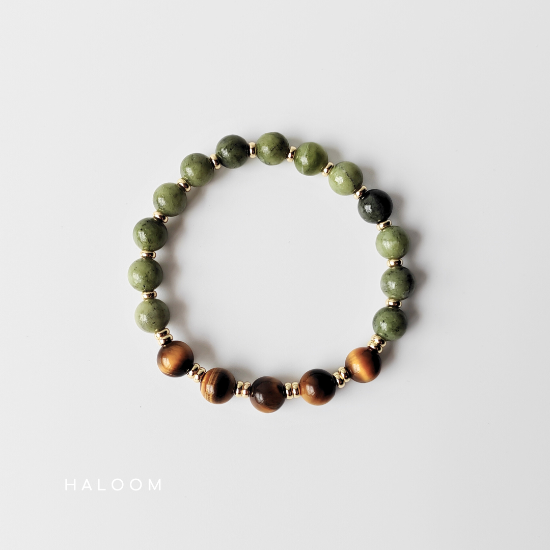 Success & Prosperity jade and tiger's eye