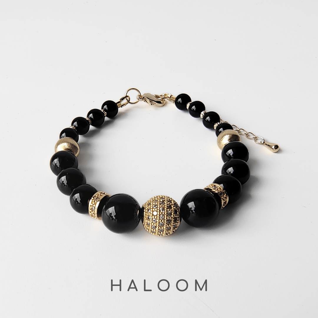 Resilience - Black Onyx gemstone bracelet