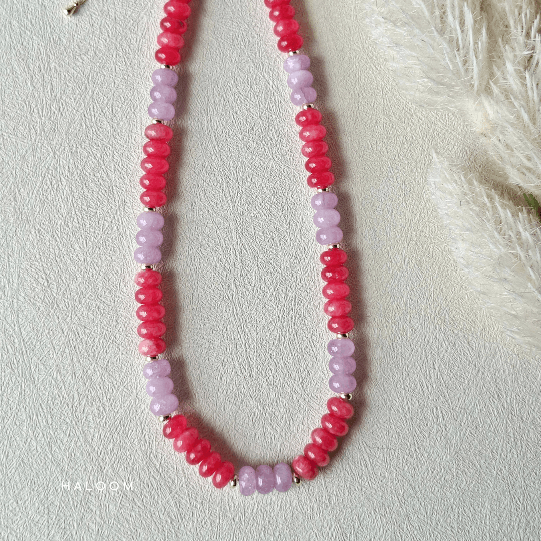 Berry Sorbet | Colour Enhanced Jade Necklace
