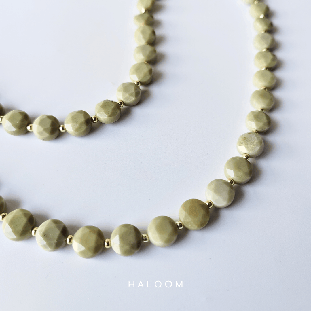 Alashan Jasper Necklace for Calm & Strength.