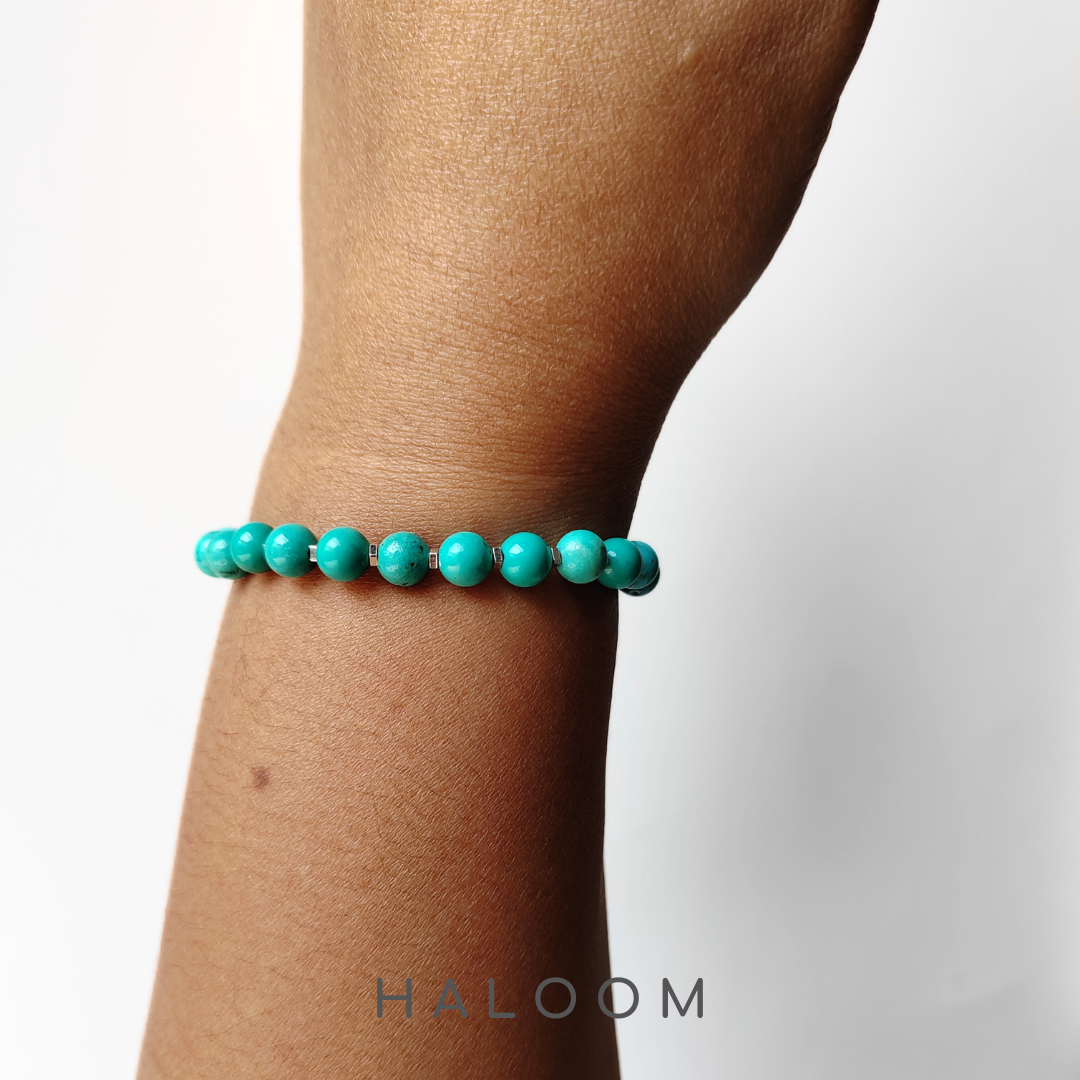 Turquoise bracelet 6mm
