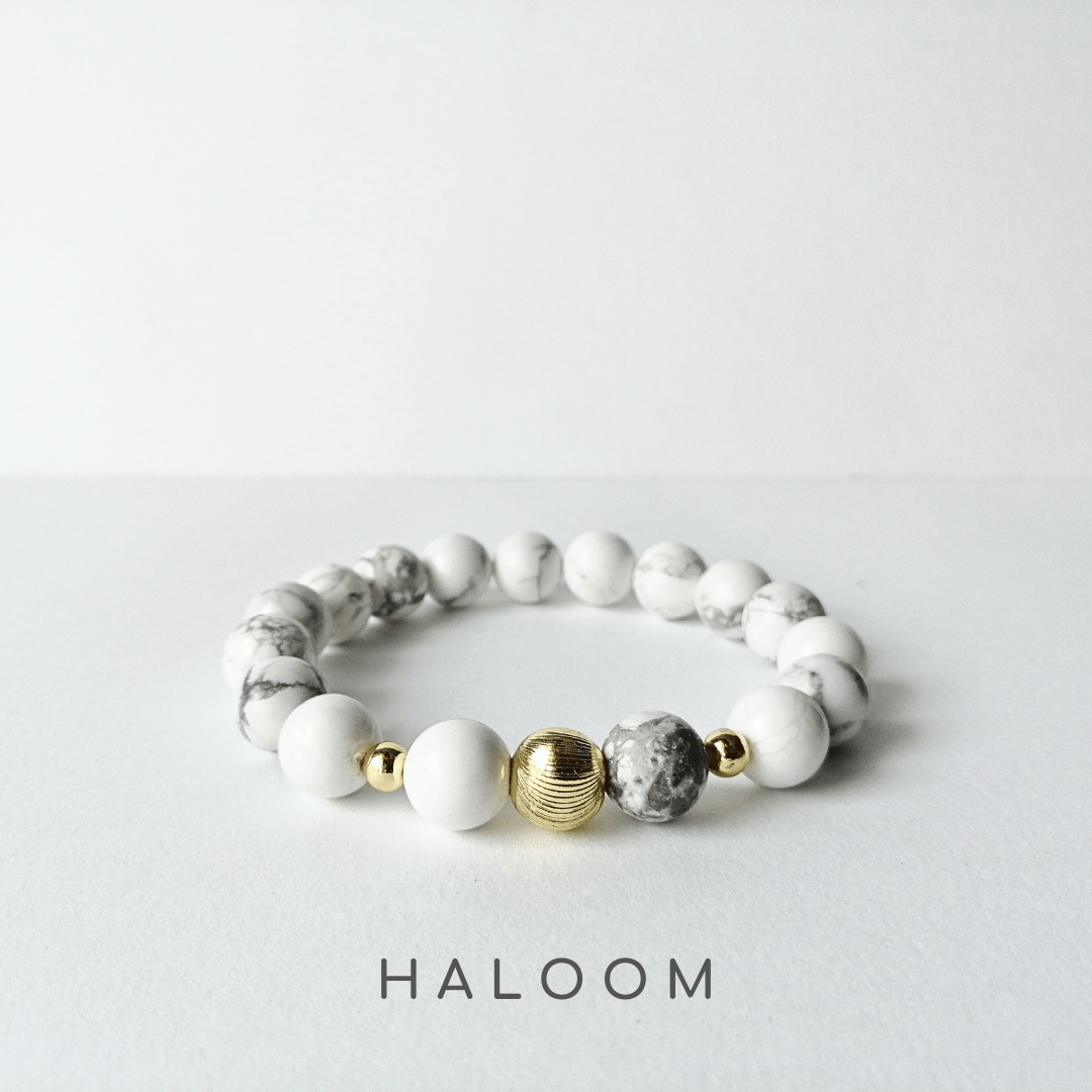 Calmness Howlite gemstone bracelet