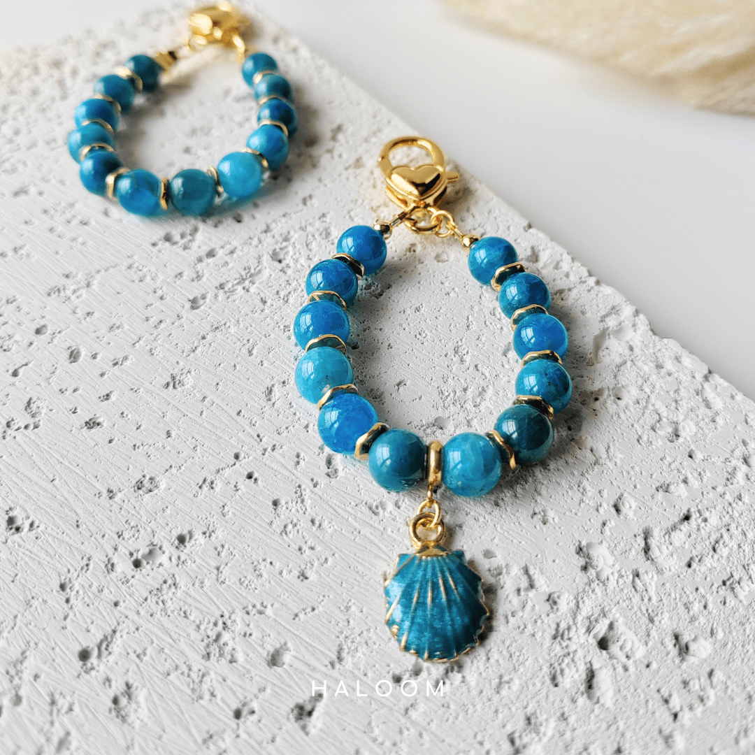 Blue Apatite intention charm – for focus and motivation