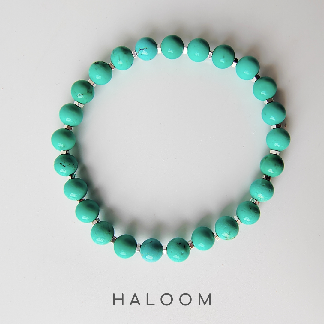 Turquoise bracelet 6mm
