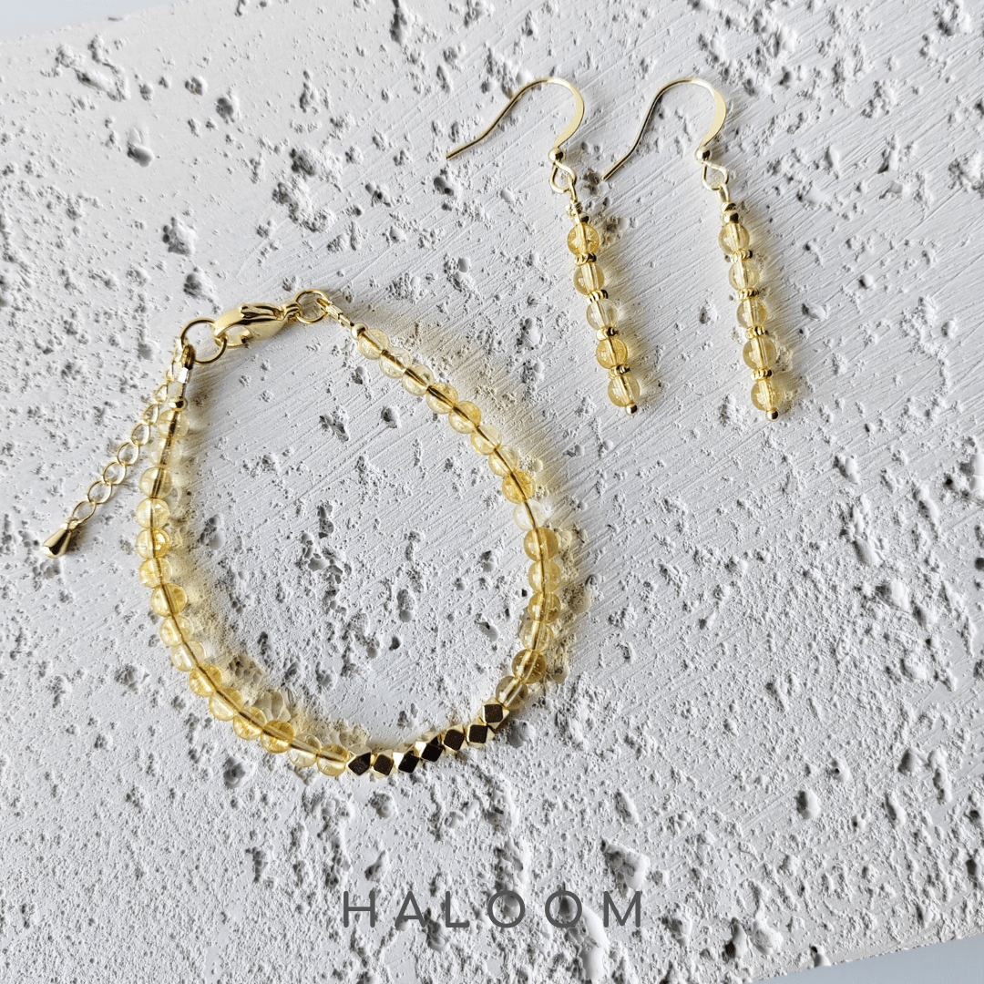 Citrine set (4mm)