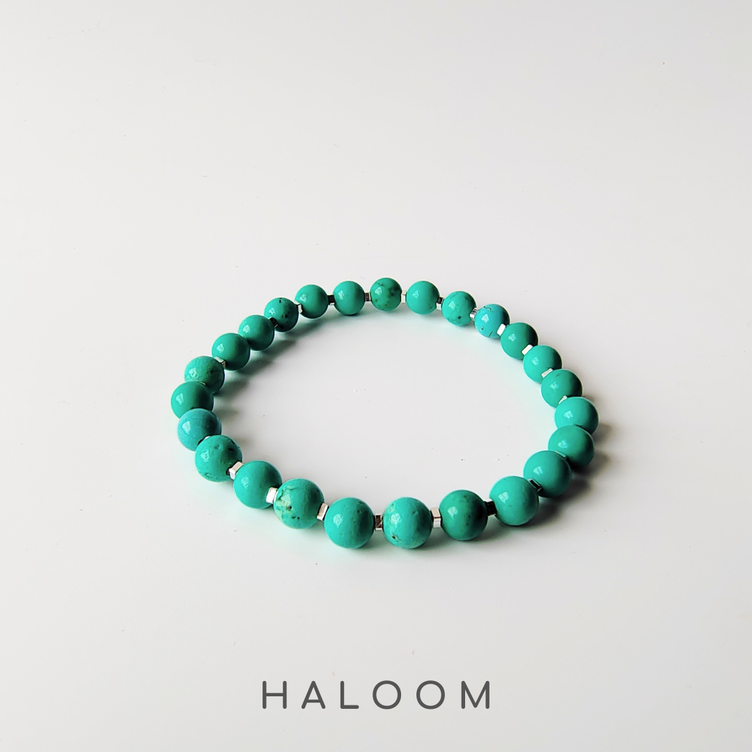 Turquoise bracelet 6mm