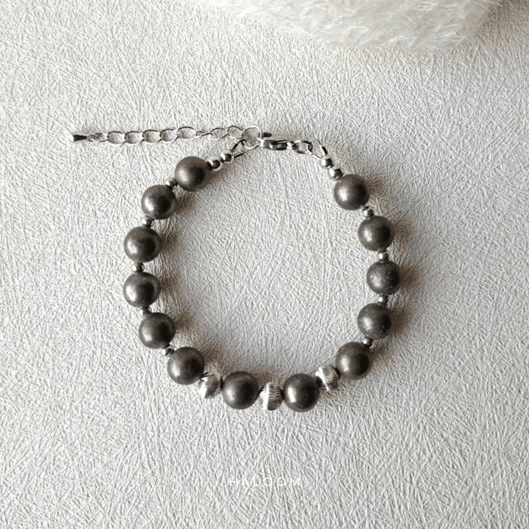 Ambition & Abundance Pyrite Bracelet