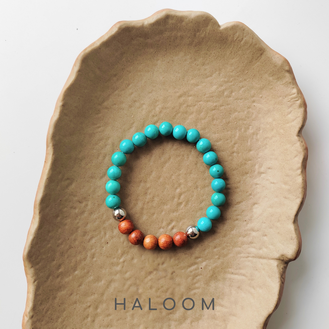 Turquoise bracelet 8mm
