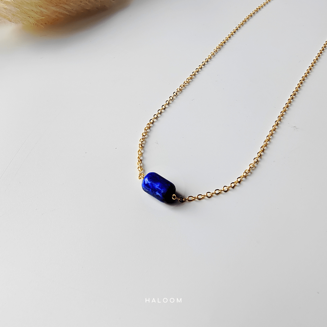 Clarity lapis lazuli necklace