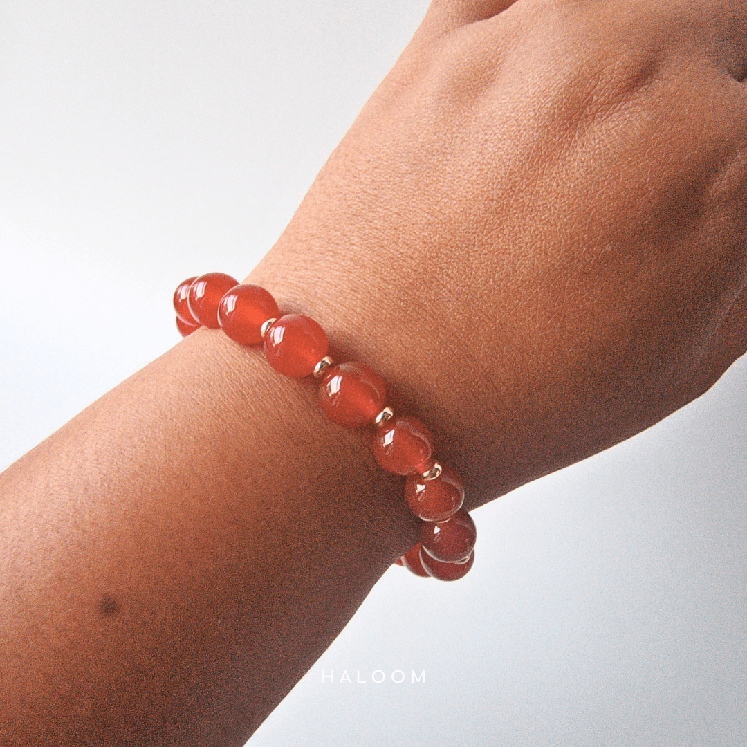 Red carnelian bracelet (10mm)