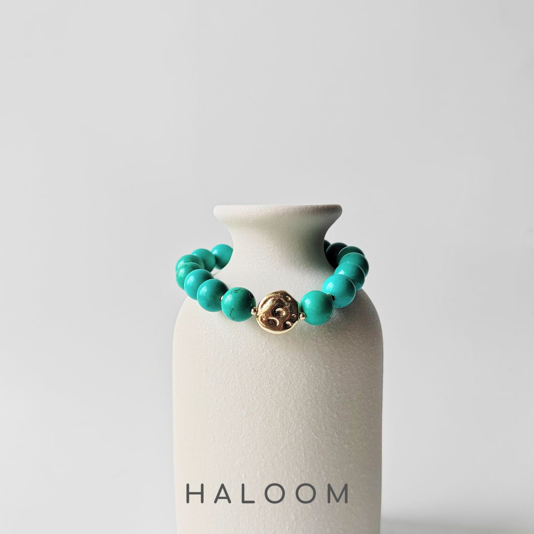 Turquoise bracelet 10mm