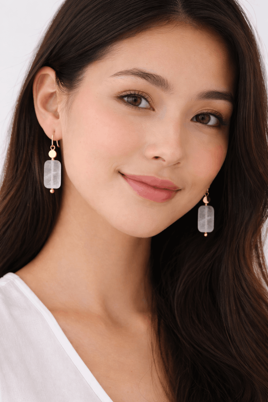 Master Healer clear quartz earrings