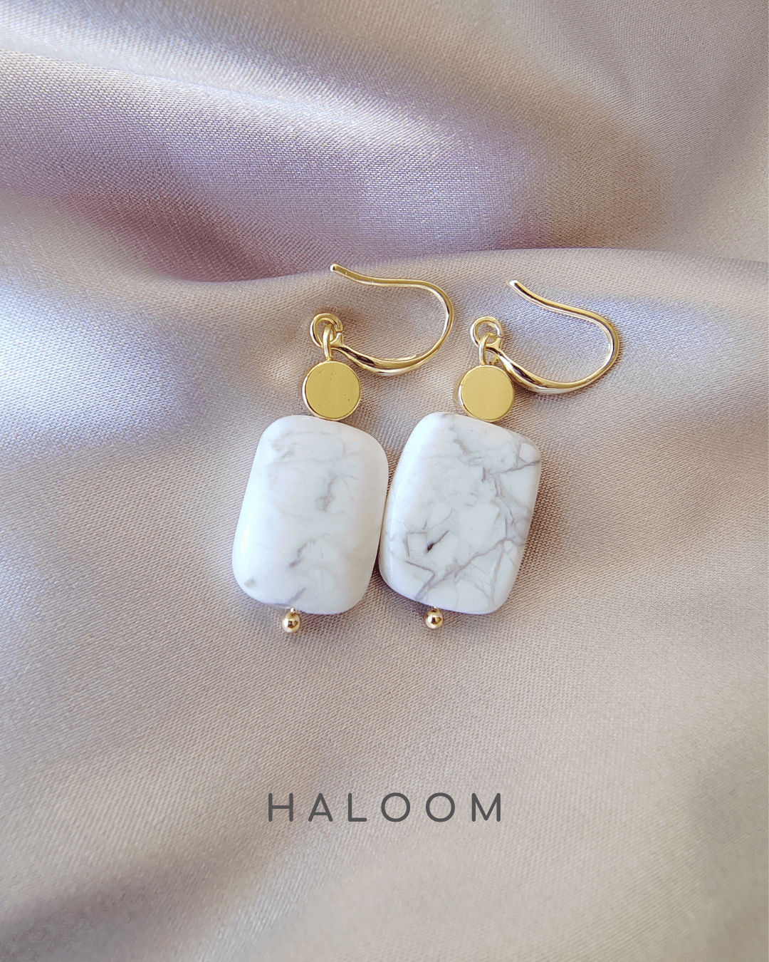 Steady Mood howlite earrings