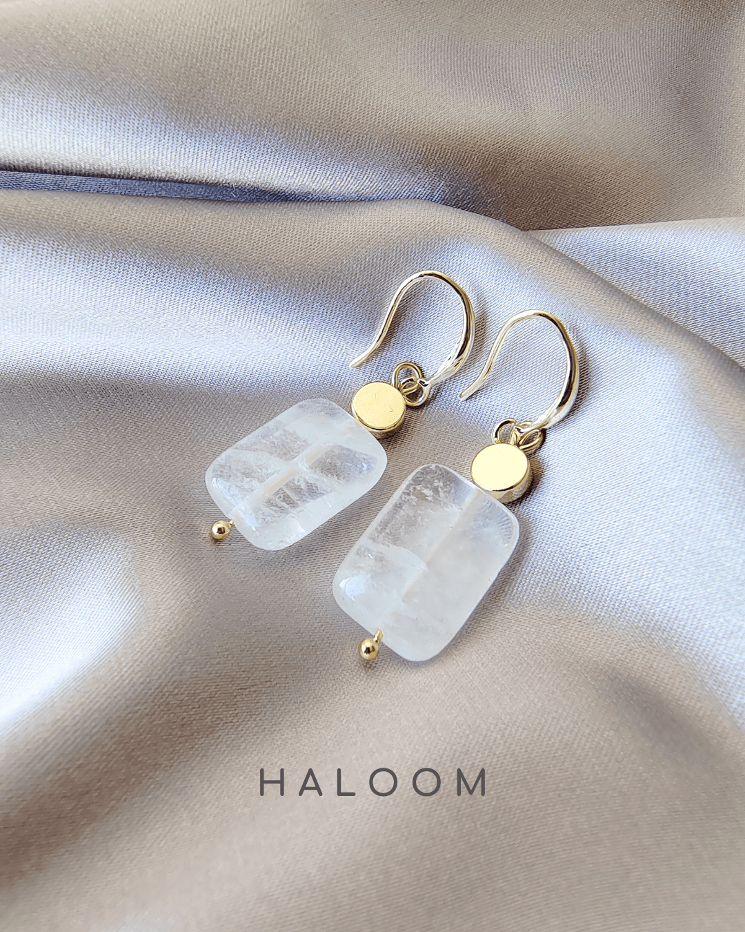 Master Healer clear quartz earrings