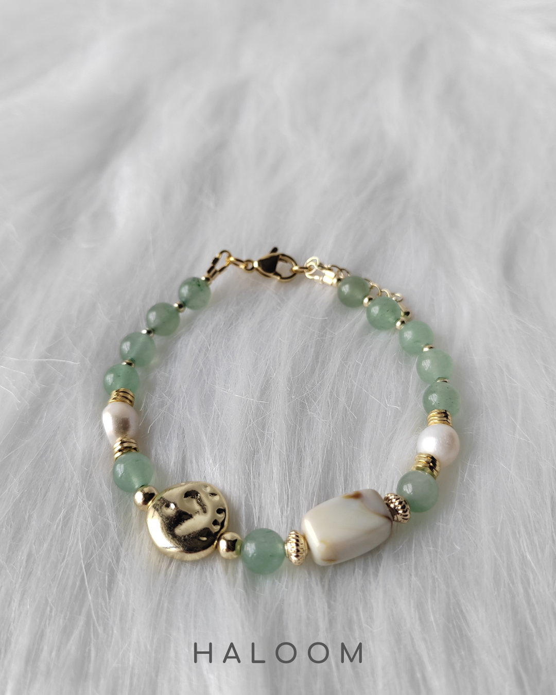 Opportunity & Growth green aventurine bracelet