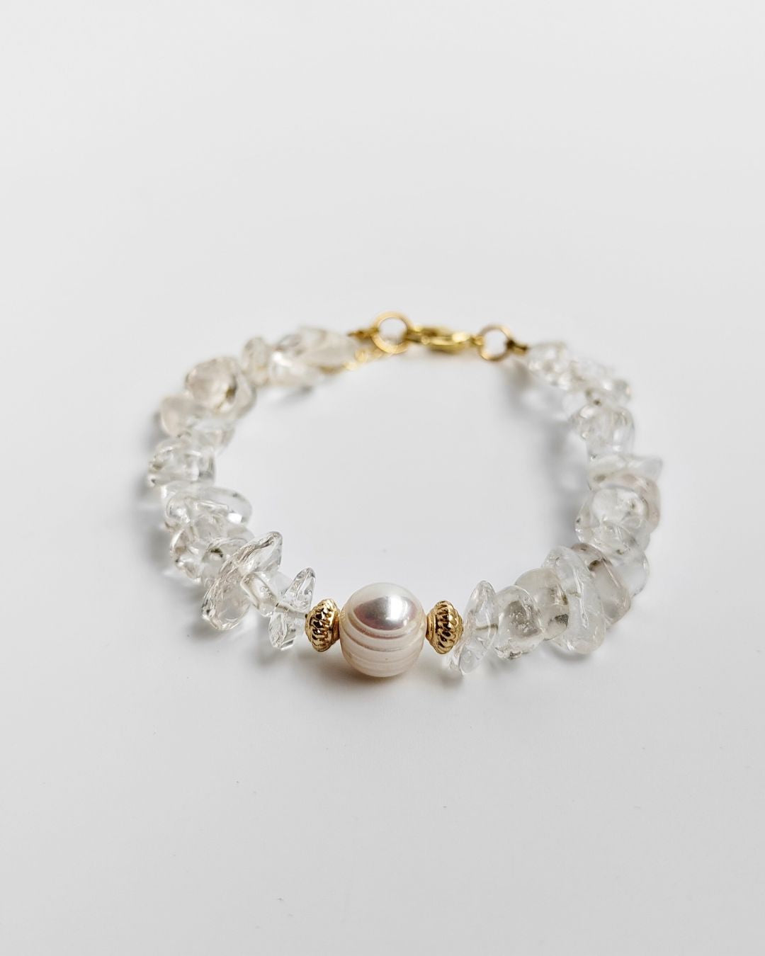 Clear Quartz chip bracelet