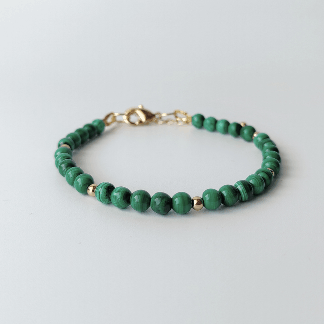 Wealth & Transformation Malachite bracelet (4mm)
