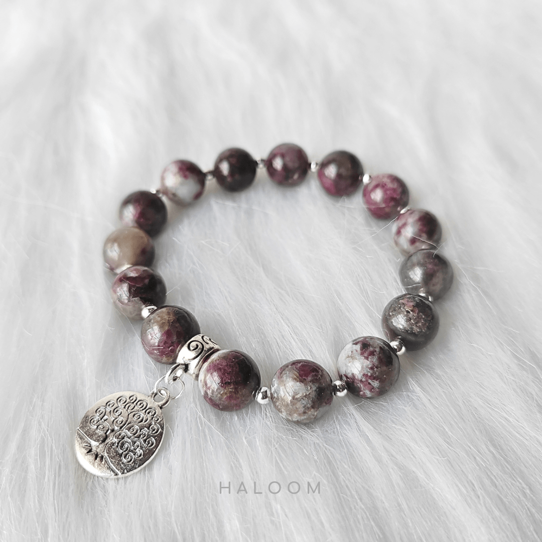 Gelang tourmaline plum Deep Calm