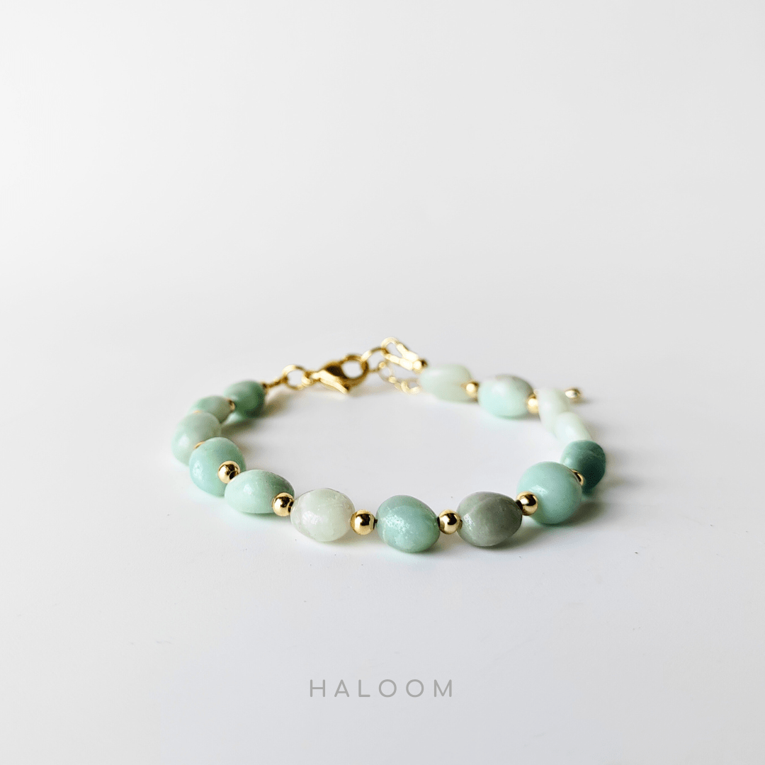 amazonite bracelet nugget shape