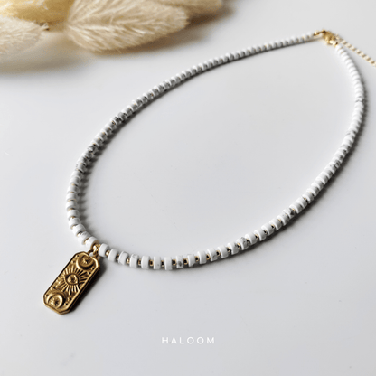 Nova howlite necklace.