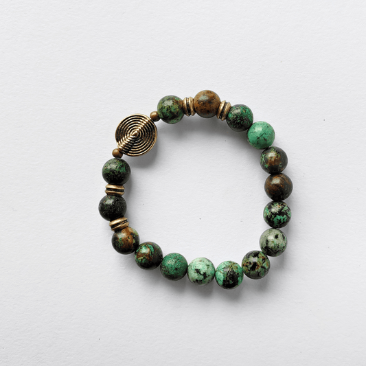 Growth and Change African turquoise bracelet