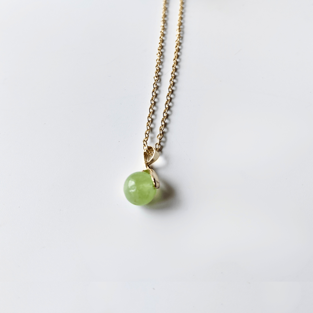 Peridot necklace for clarity