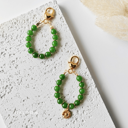 Green Agate intention charm – for balance and prosperity