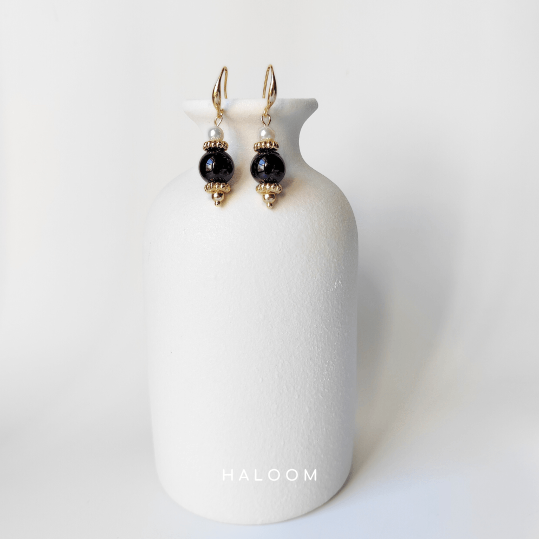 Courage garnet earrings