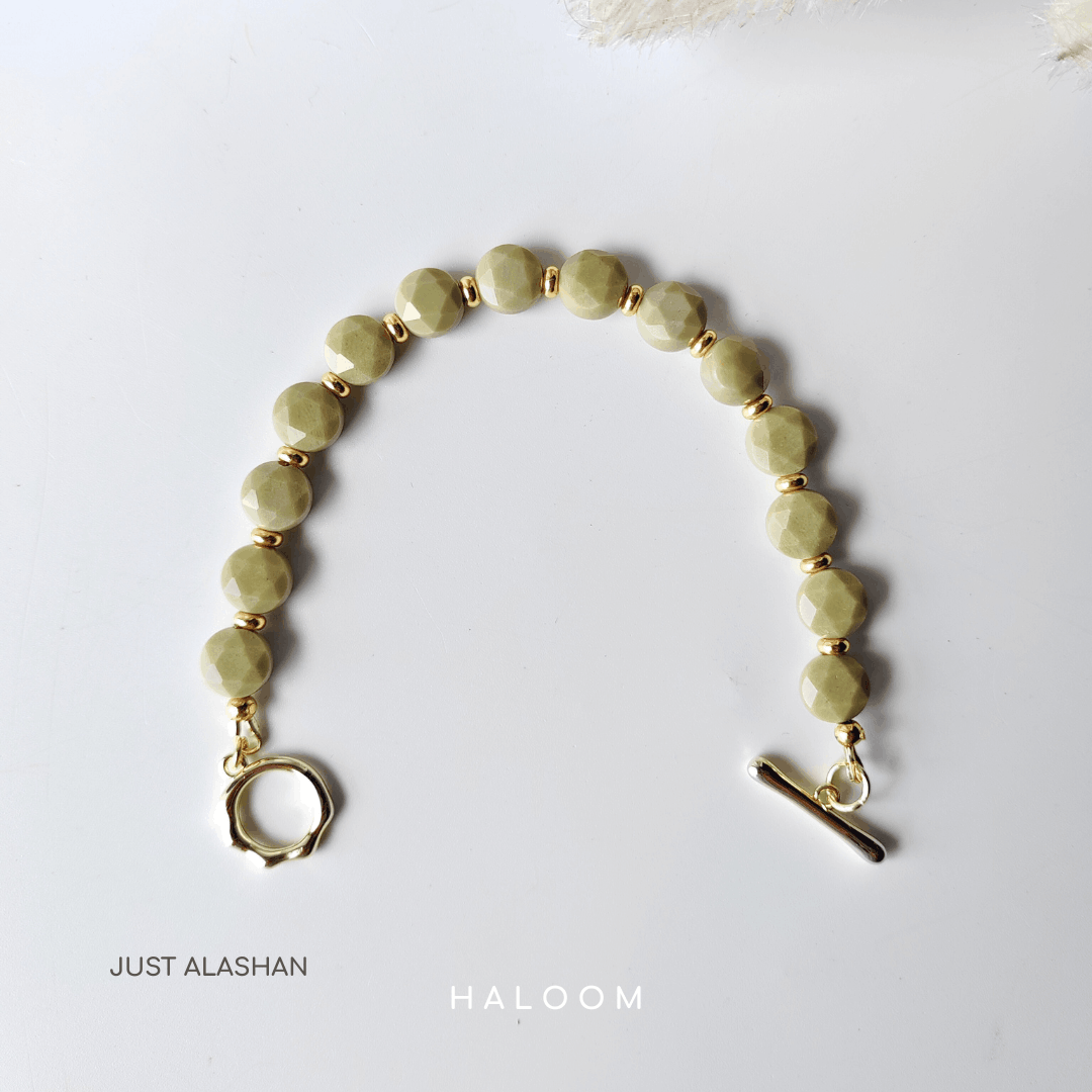 Alashan Jasper Bracelet for Calm & Strength