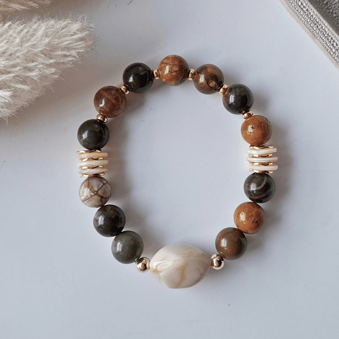 Soul Circle | Picasso Jasper Crystal Bracelet