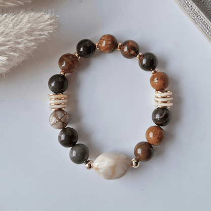 Soul Circle | Picasso Jasper Crystal Bracelet