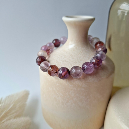 Phantom Within | Purple Phantom Quartz Crystal Bracelet