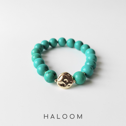 Turquoise bracelet 10mm.