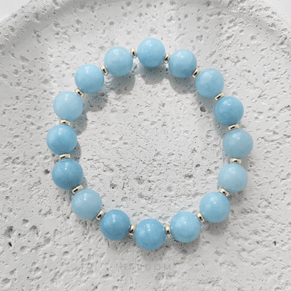 10mm aquamarine bracelet 