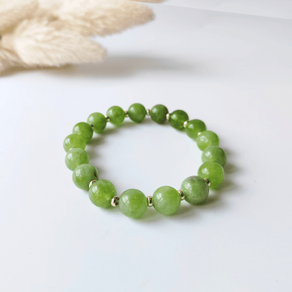 Lighter & Happier peridot bracelet 10mm.