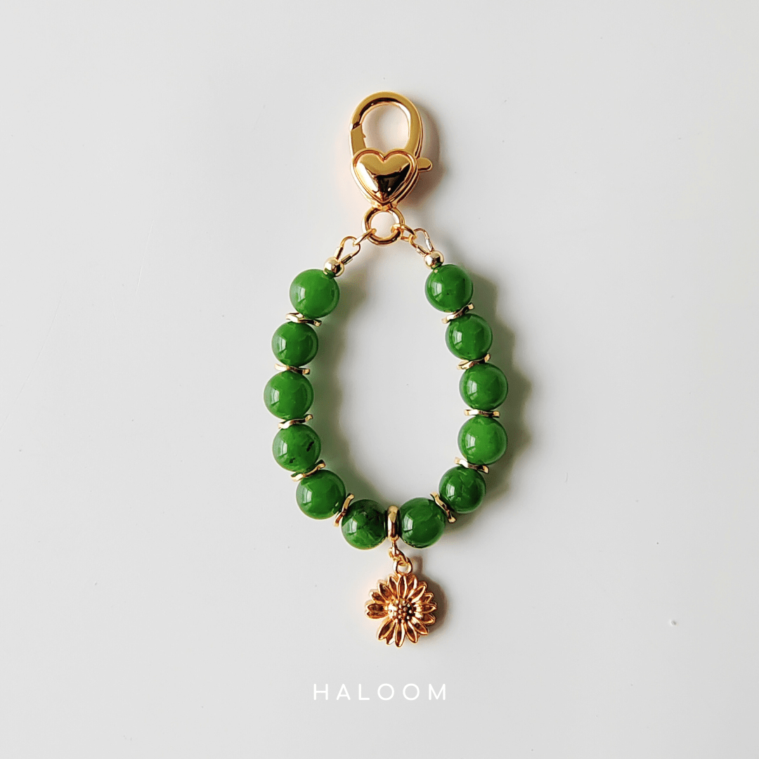 Green Agate intention charm – for balance and prosperity