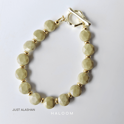 Alashan Jasper Bracelet for Calm & Strength.