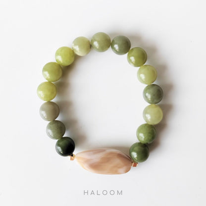 Good Luck, Good Vibes jade bracelet