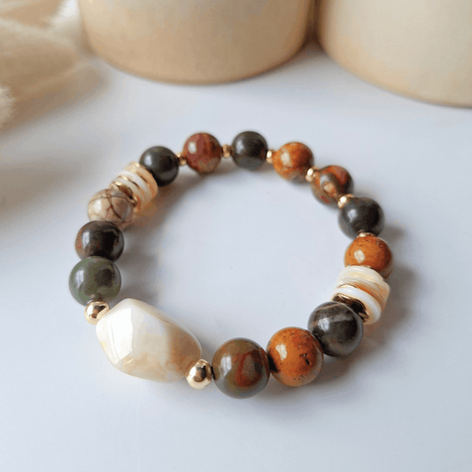 Soul Circle | Picasso Jasper Crystal Bracelet
