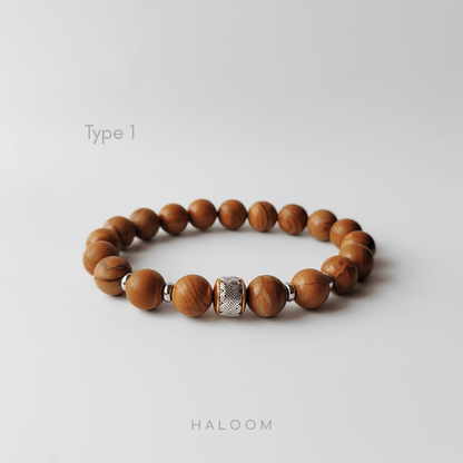 Wood jasper bracelet for men – 10mm