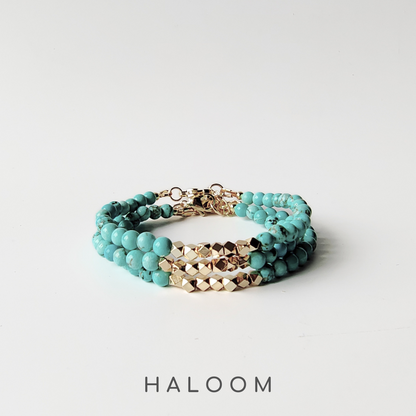 Turquoise bracelet 4mm
